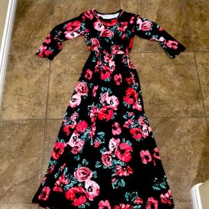 Maxi flower dress